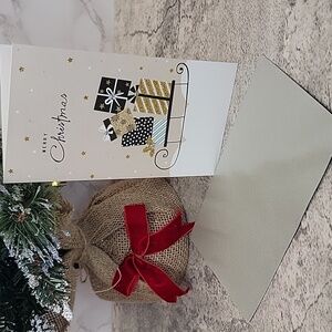 Merry Christmas sled greeting cards